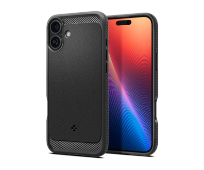 Etui do telefonów SPIGEN Rugged Armor Mag Magsafe do iPhone 16 Matte Black ACS08214